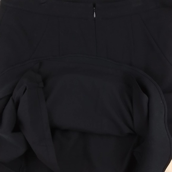 Ann Taylor Fully Lined Career Skirt Size 12 Petite in Black‎ w/ Ruffle Hem - Picture 10 of 13